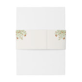 Bandeau De Faire-part Fleur sauvage Jaune Marigold Mariage de feuillage (Dos Example)