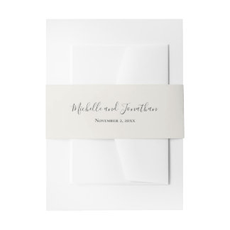Bandeau De Faire-part Fleur sauvage Meadow Invitation Bande de ventre