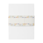 Bandeau De Faire-part Fleur sauvage pastel beige (Dos Example)