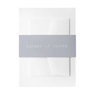 Bandeau De Faire-part fleur sauvage Romance Invitation Bande Belly