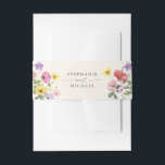 Bandeau De Faire-part Fleur sauvage Rustic Chic Floral Mariage campagnar<br><div class="desc">Célébrez votre histoire d'amour avec cette élégante bande de ventre à faire-part de mariage florale avec un design de fleurs sauvages à l'aquarelle et un script de calligraphie moderne. Parfait pour un mariage de jardin, une cérémonie en plein air ou une célébration boho rustique, ce design mêle des éléments floral...</div>