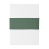 Bandeau De Faire-part Fleur sauvage rustique  Script Sage Mariage vert (Dos Example)
