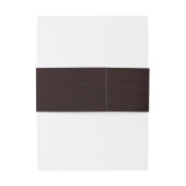 Bandeau De Faire-part Fleurs Bourgogne Mariage à cordes rustiques (Dos Example)