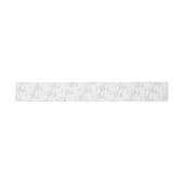 Bandeau De Faire-part Fleurs d'argent (Plat)