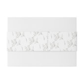 Bandeau De Faire-part Fleurs d'argent (Dos exemple)