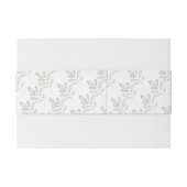 Bandeau De Faire-part Fleurs d'argent (Dos exemple)