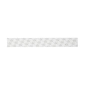 Bandeau De Faire-part Fleurs d'argent (Plat)