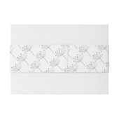Bandeau De Faire-part Fleurs d'argent (Dos exemple)
