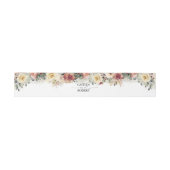 Bandeau De Faire-part Fleurs d'automne en fleurs rustiques et Mariage de (Plat)