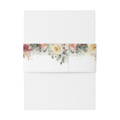 Bandeau De Faire-part Fleurs d'automne en fleurs rustiques et Mariage de (Dos Example)