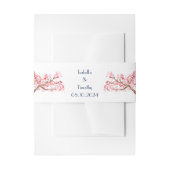 Bandeau De Faire-part Fleurs de cerisier Fleur Floral Mariage élégant (Devant example)