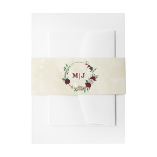 Bandeau De Faire-part Fleurs de champagne de Bourgogne mariage
