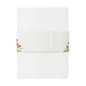 Bandeau De Faire-part Fleurs de fraises rouges sucrées Mariage (Dos Example)