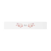 Bandeau De Faire-part Fleurs de Magnolia rose Aquarelle (Plat)