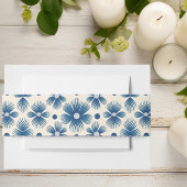 Bandeau De Faire-part Fleurs de mariage du milieu du siècle | Impression