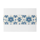 Bandeau De Faire-part Fleurs de mariage du milieu du siècle | Impression (Dos exemple)