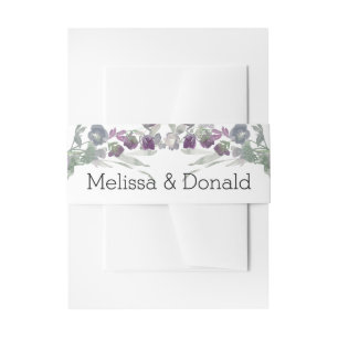Bandeau De Faire-part Fleurs de mariage lavande aquarelle sauvage