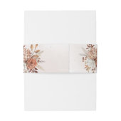 Bandeau De Faire-part Fleurs de rouille en terre cuite Boho Mariage de f (Dos Example)