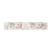 Bandeau De Faire-part Fleurs d'ombre Terre Motif Mariage élégant (Plat)