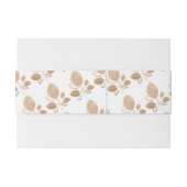 Bandeau De Faire-part Fleurs en or rose (Dos exemple)