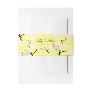 Bandeau De Faire-part Fleurs jaunes de printemps
