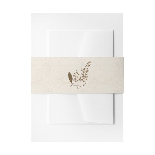 Bandeau De Faire-part Fleurs Pressées Shabby Garden Programme Chic (Devant example)