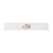 Bandeau De Faire-part fleurs roses rousses verdure mariage botanique (Plat)