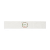 Bandeau De Faire-part fleurs roses rousses verdure mariage botanique (Plat)