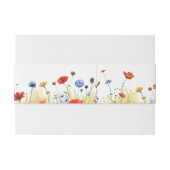 Bandeau De Faire-part Fleurs sauvages de Spring Meadow (Dos exemple)