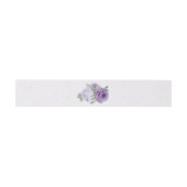 Bandeau De Faire-part fleurs violettes romantique mariage (Plat)