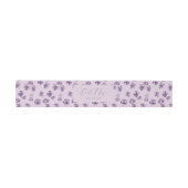 Bandeau De Faire-part Fleurs violettes Romantique Script Calligraphie (Plat)