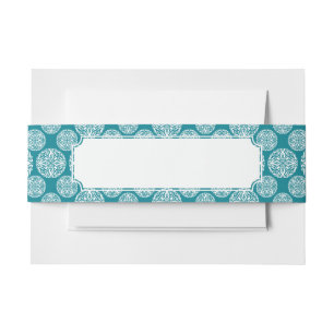 Bandeau De Faire-part Flocon de neige floral d'hiver