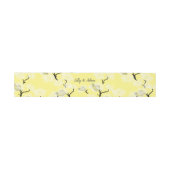 Bandeau De Faire-part Floraison de printemps jaune (Plat)