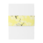 Bandeau De Faire-part Floraison de printemps jaune (Dos Example)