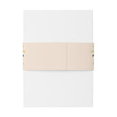 Bandeau De Faire-part Floral Blush rose Mariage d'aquarelle (Dos Example)