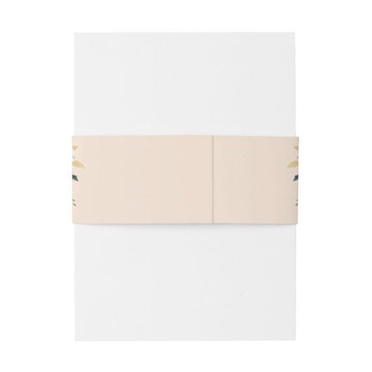 Bandeau De Faire-part Floral Blush rose Mariage d'aquarelle (Dos Example)