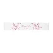 Bandeau De Faire-part Floral Cherry Blossoms Your Names Wedding (Plat)