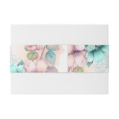 Bandeau De Faire-part floral doux (Dos exemple)