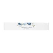 Bandeau De Faire-part Floral Dusty Blue Greenery Mariage (Plat)
