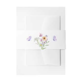 Bandeau De Faire-part Floral Elegance Tee – Soft Pastel Blooms 