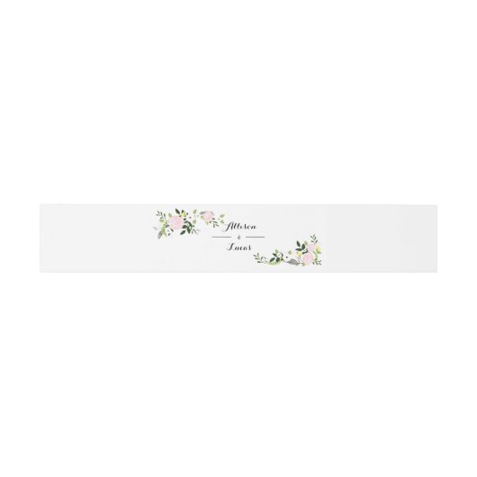 Bandeau De Faire-part Floral Garden Invitation Belly Band (Plat)