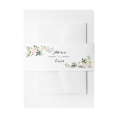 Bandeau De Faire-part Floral Garden Invitation Belly Band (Devant example)