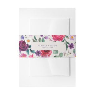 Bandeau De Faire-part Floral gras