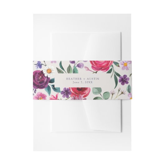 Bandeau De Faire-part Floral gras (Devant example)