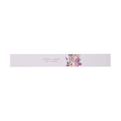 Bandeau De Faire-part Floral pourpre (Plat)