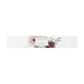 Bandeau De Faire-part Floral Romance Mariage (Plat)