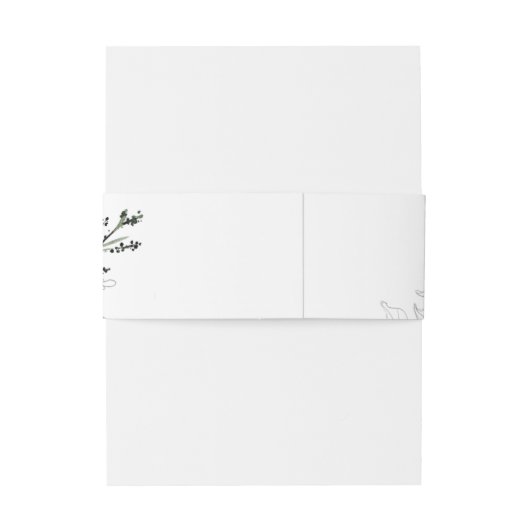 Bandeau De Faire-part Floral Romance Mariage (Dos Example)