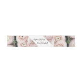 Bandeau De Faire-part Floral rose vif moderne (Plat)