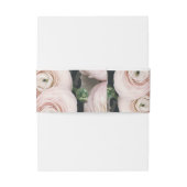 Bandeau De Faire-part Floral rose vif moderne (Dos Example)