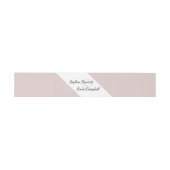 Bandeau De Faire-part Floral rose vif moderne (Plat)